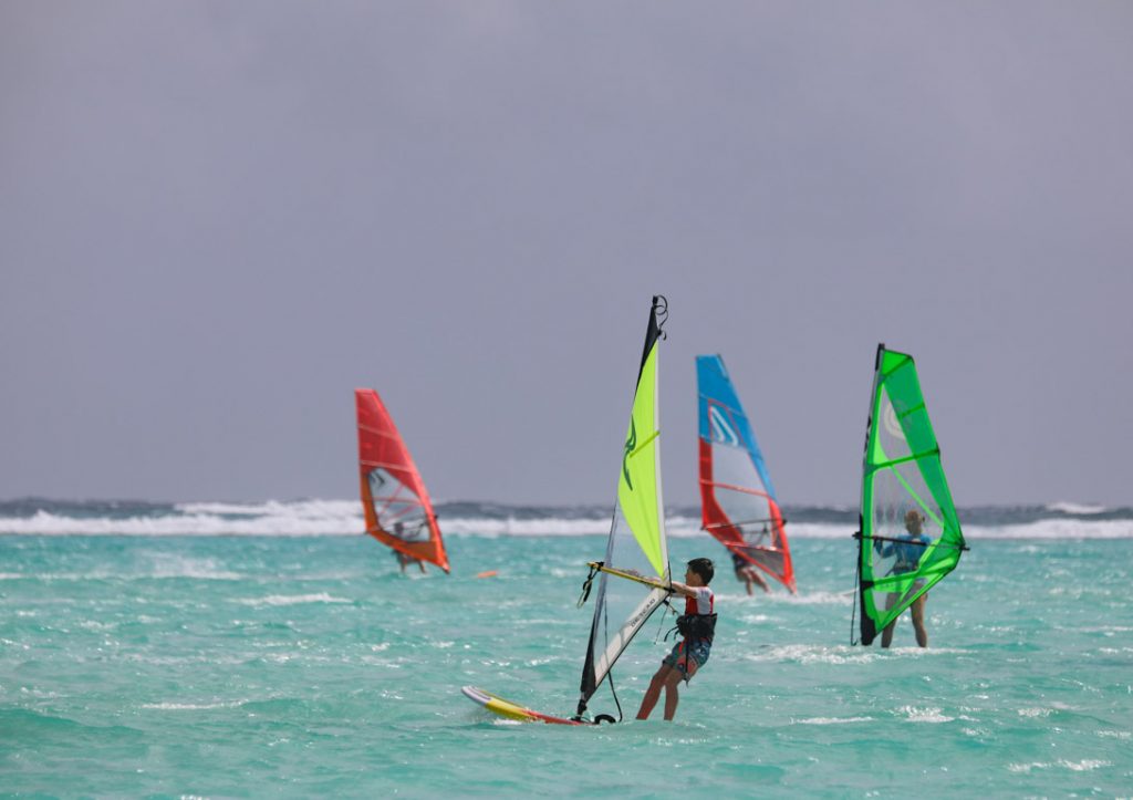 windsurfen op Bonaire